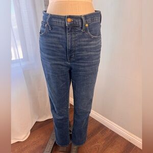 Madewell Slim  Denim Boot, stretchy material.